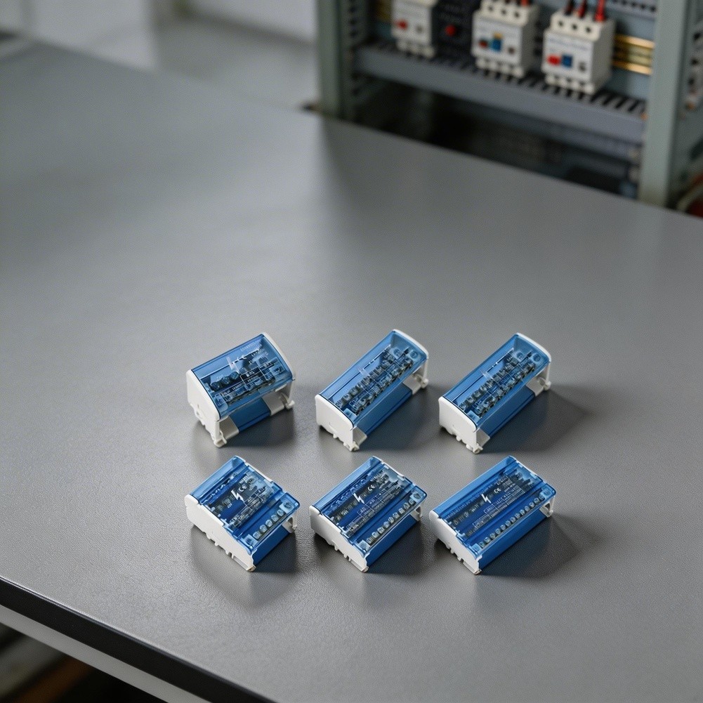 Terminal Block Junction Box Short Circuit Protection DIN Rail Mounting
