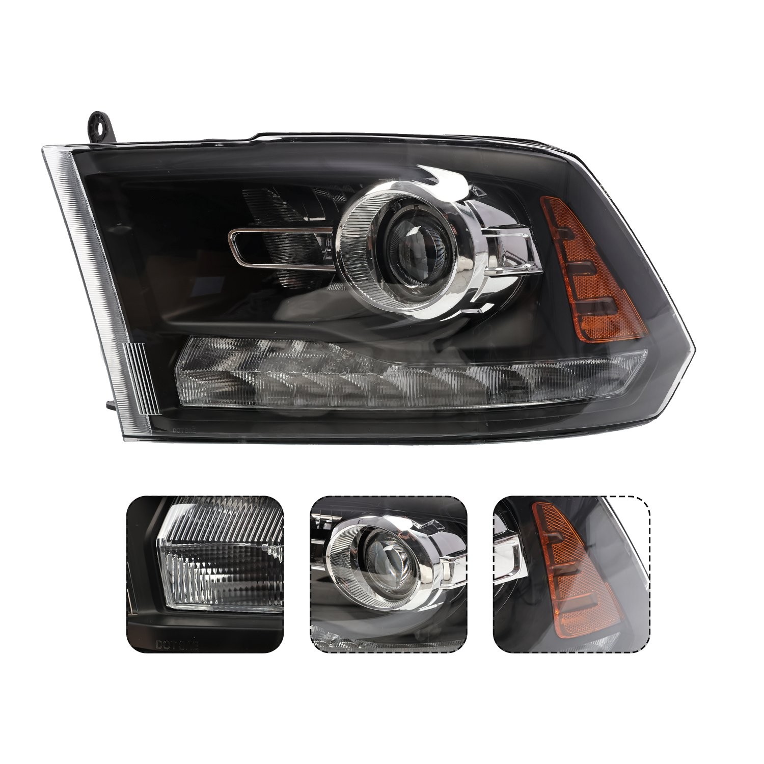 LED Projector For 2013-2018 Dodge Ram 1500 2500 3500 Headlight LH Driver Side
