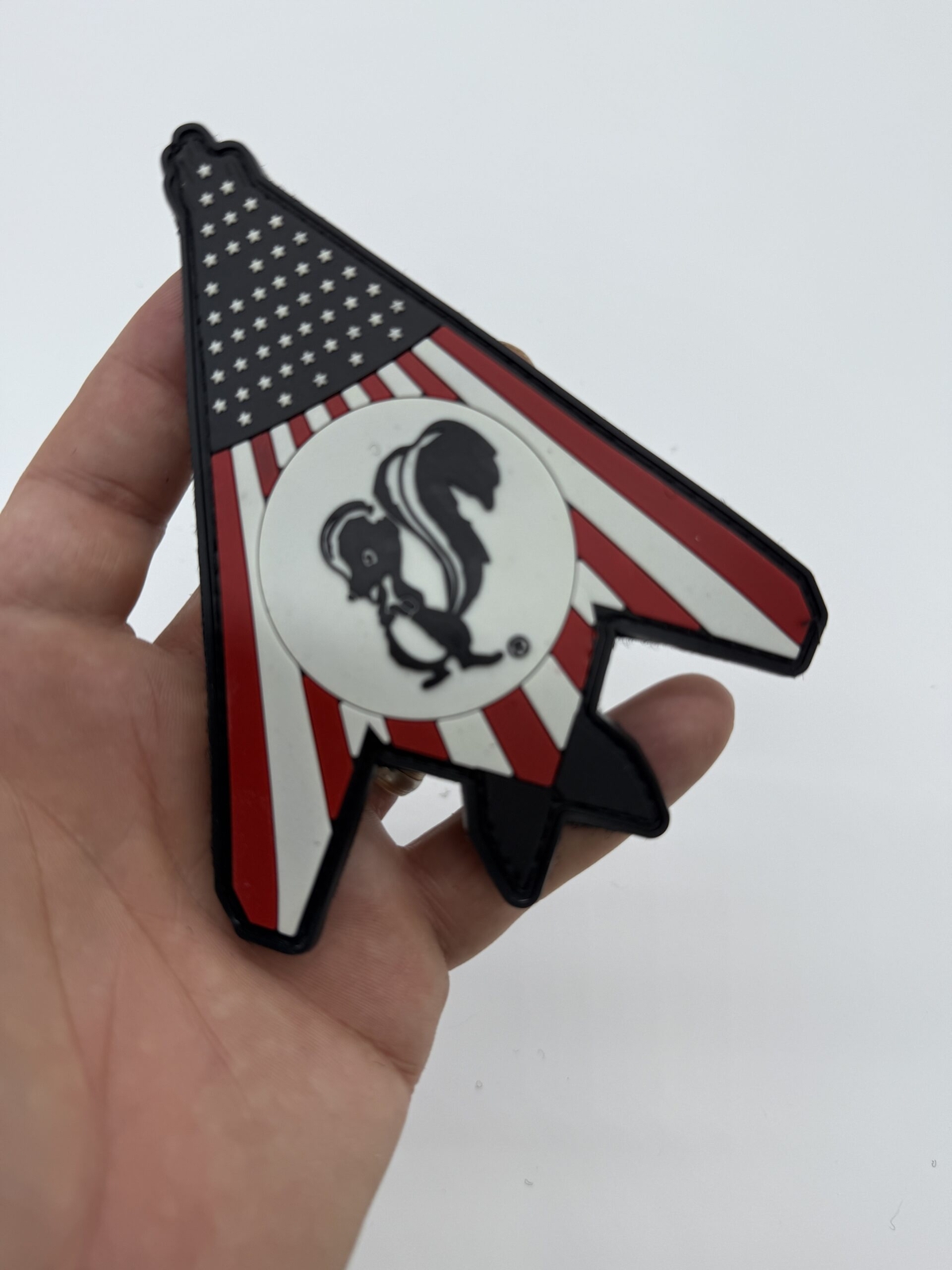 Skunk Works® F-117 Nighthawk Patch, 5 inch, PVC, Hook and Loop Backing