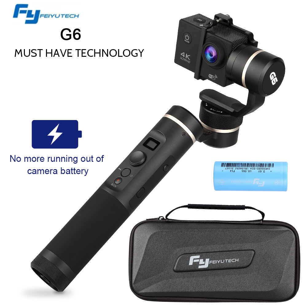 Feiyu G6 3-Axis Wifi Gimbal Stabilizer for GoPro Hero 7 6 5 4 Action Camera