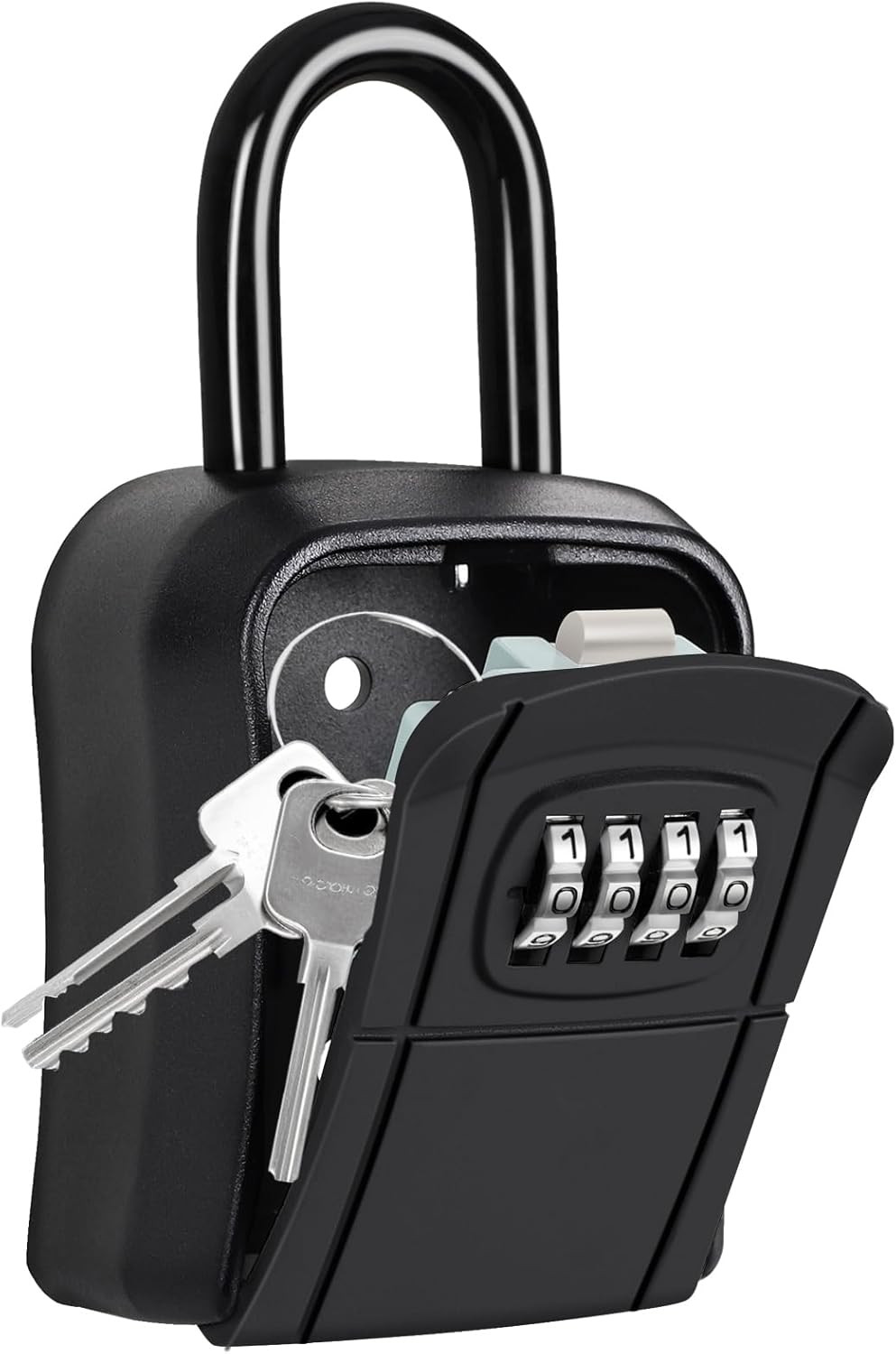 Caja de seguridad portátil con cerradura para llaves, caja de seguridad con cerr