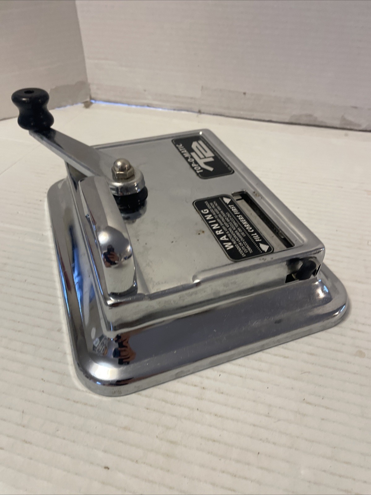 Used Top-O-Matic T2 Cigarette Manual Home Tabletop Rolling Machine
