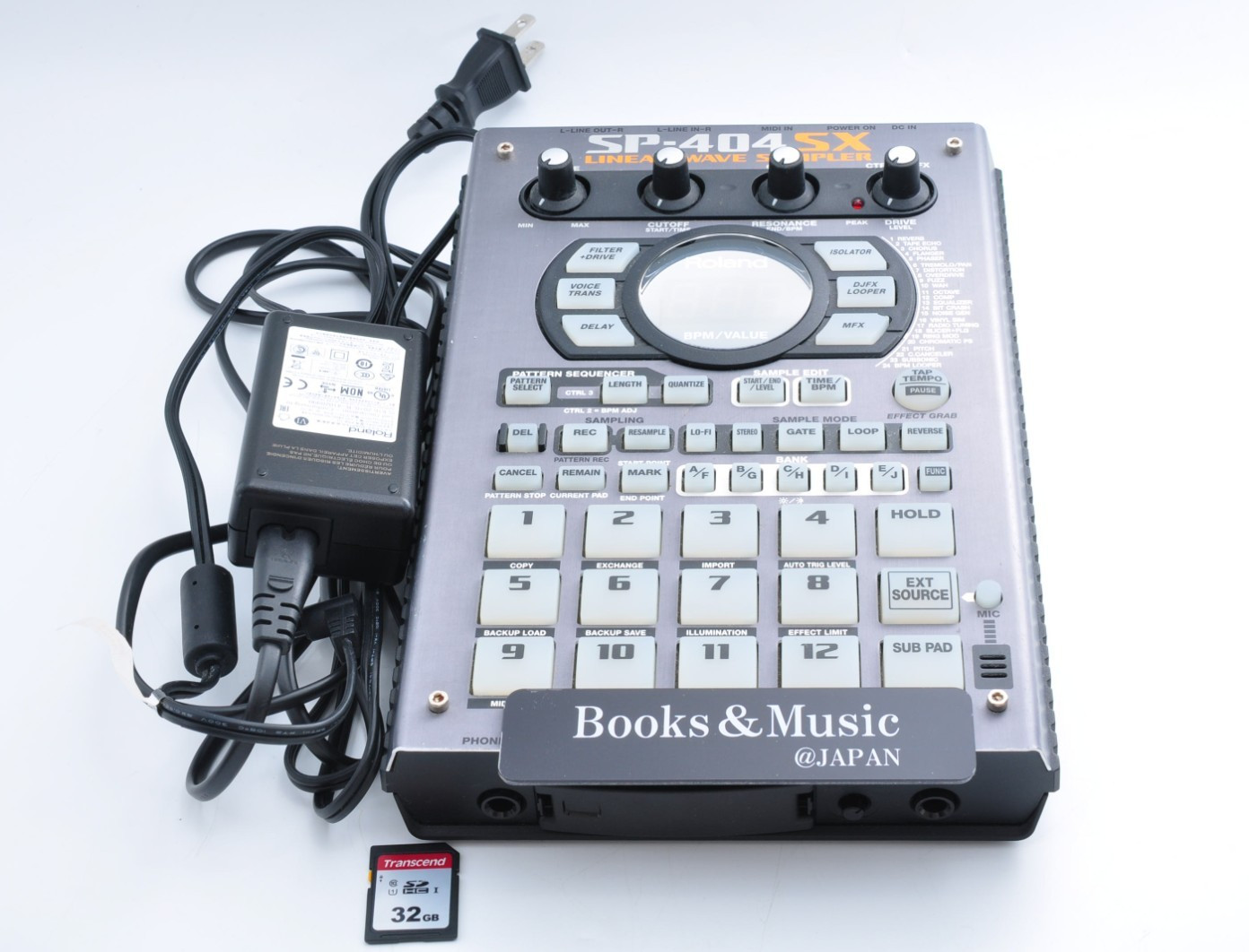 Roland SP-404SX Linear Wave Sampler 2020 w/Adapter + SD Card Working E8L2327