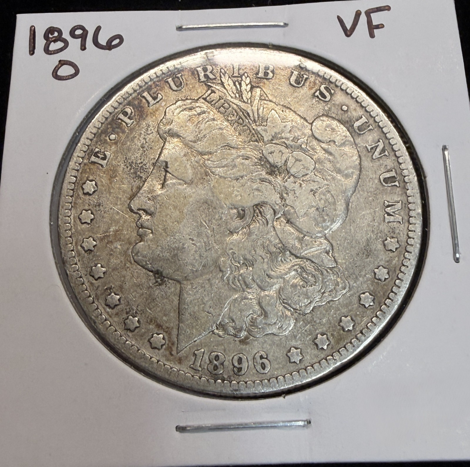 1896-O Morgan Silver Dollar, VF (18889)