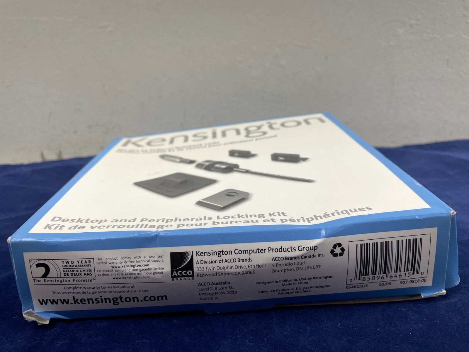 Kensington K64615US Desktop Computer and Peripherals Locking Kit