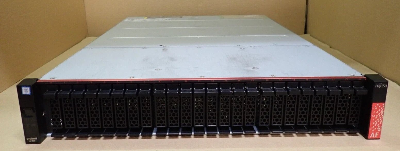 Fujitsu FTS:AF252XF010IN ETERNUS AF250 S2 Dual 16Gb FC Controller 12 x 3.84TB