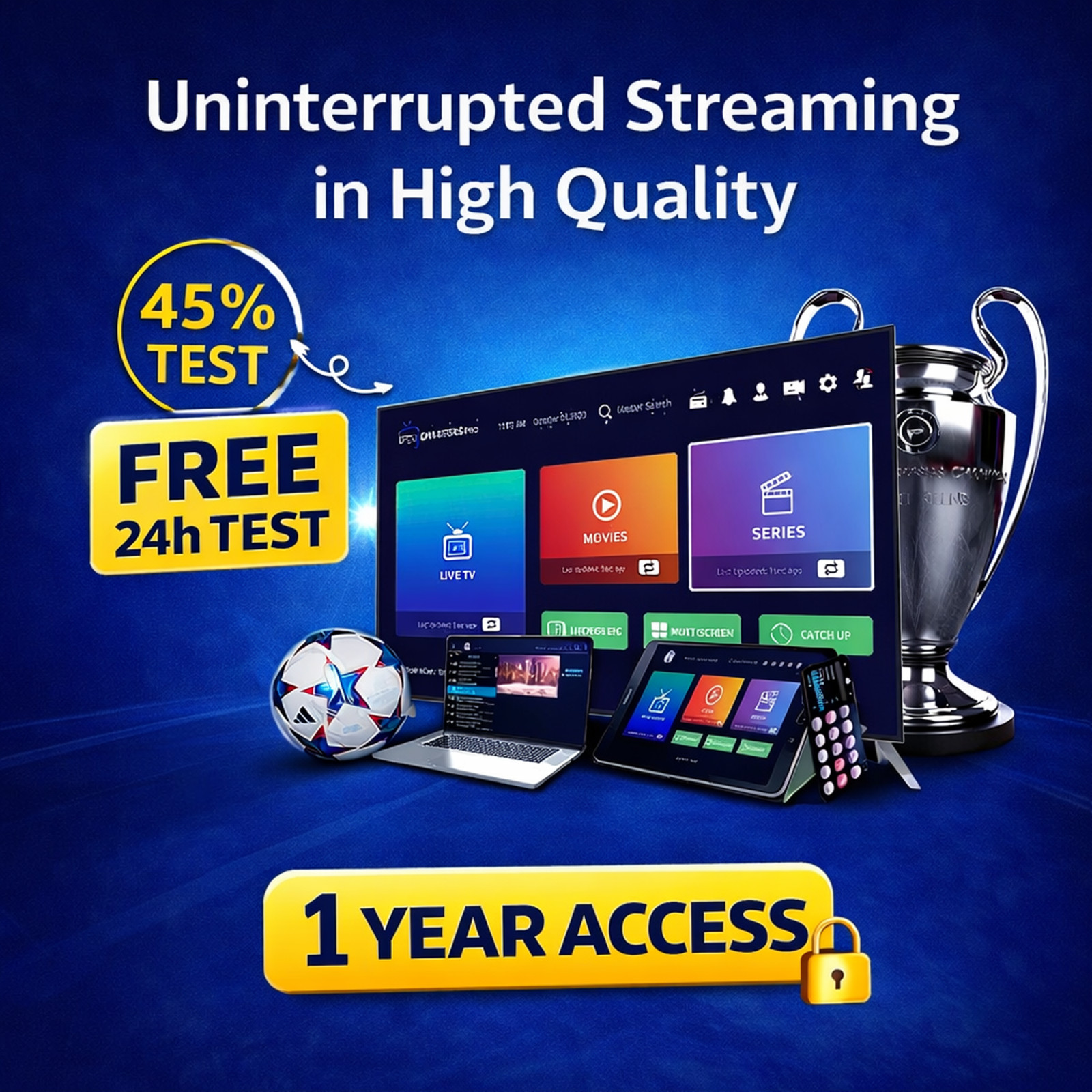 12 Months streaming Service | Smart TV Streaming Experience | Easy Setup Guide