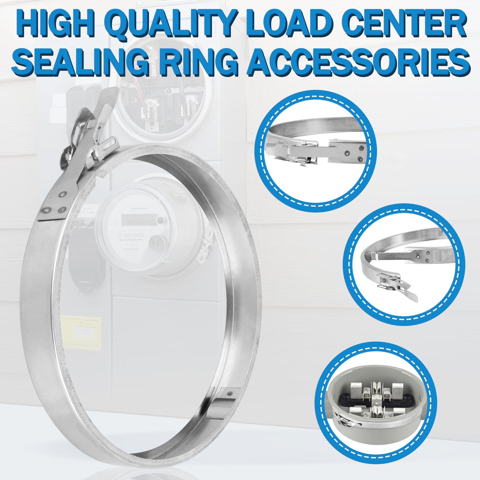 Stainless Steel Load Center Locking Ring，Snap Action Sealing Ring for Meter S...