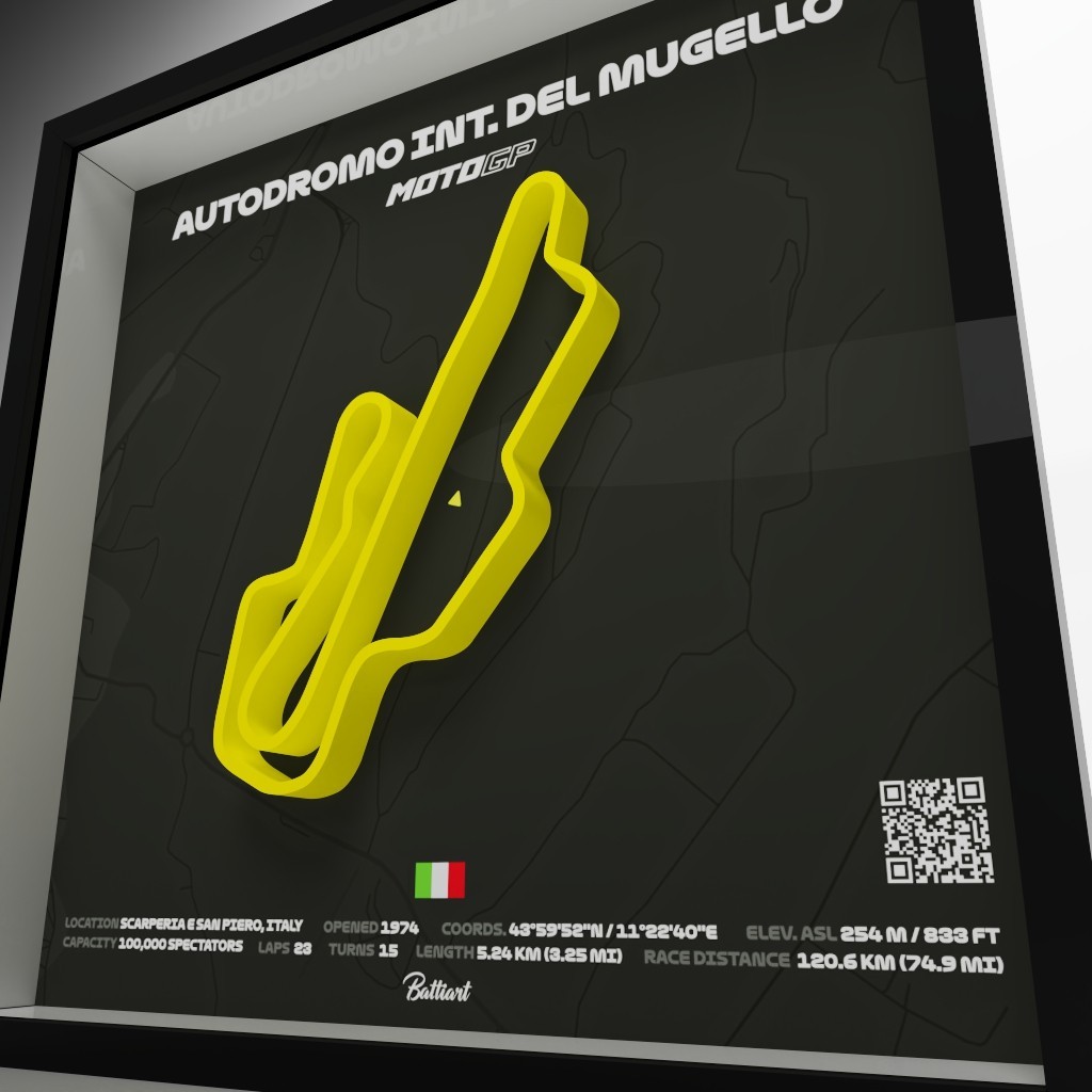 Mugello Circuit MotoGP Shadow Box