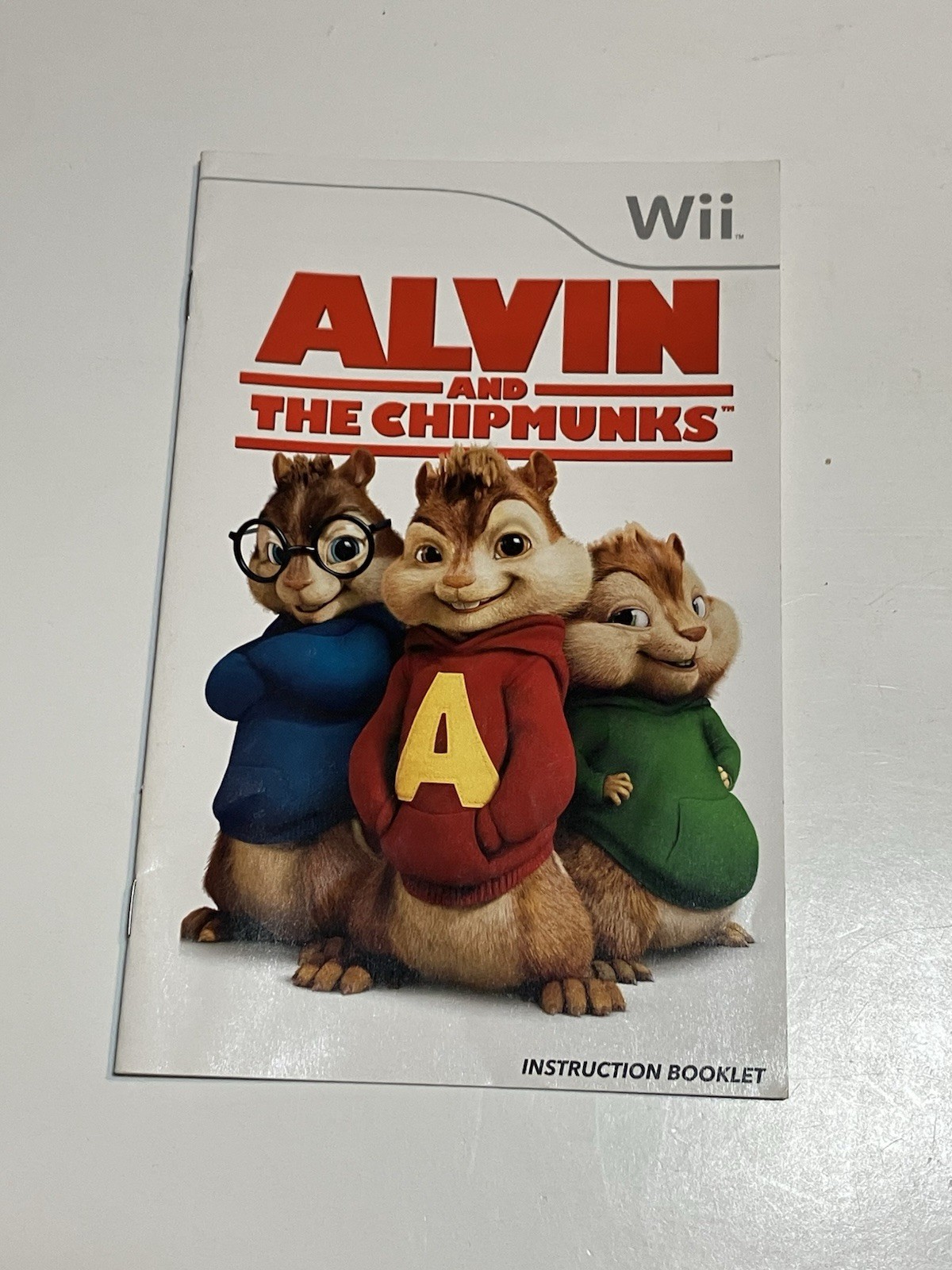 Alvin & the Chipmunks Instruction Booklet ONLY! (Nintendo Wii) Manual