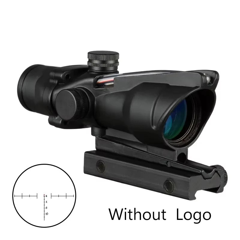4X32 Scopes Real Fiber Optics Grenn Red Dot Illuminated Etched Reticle Tactical