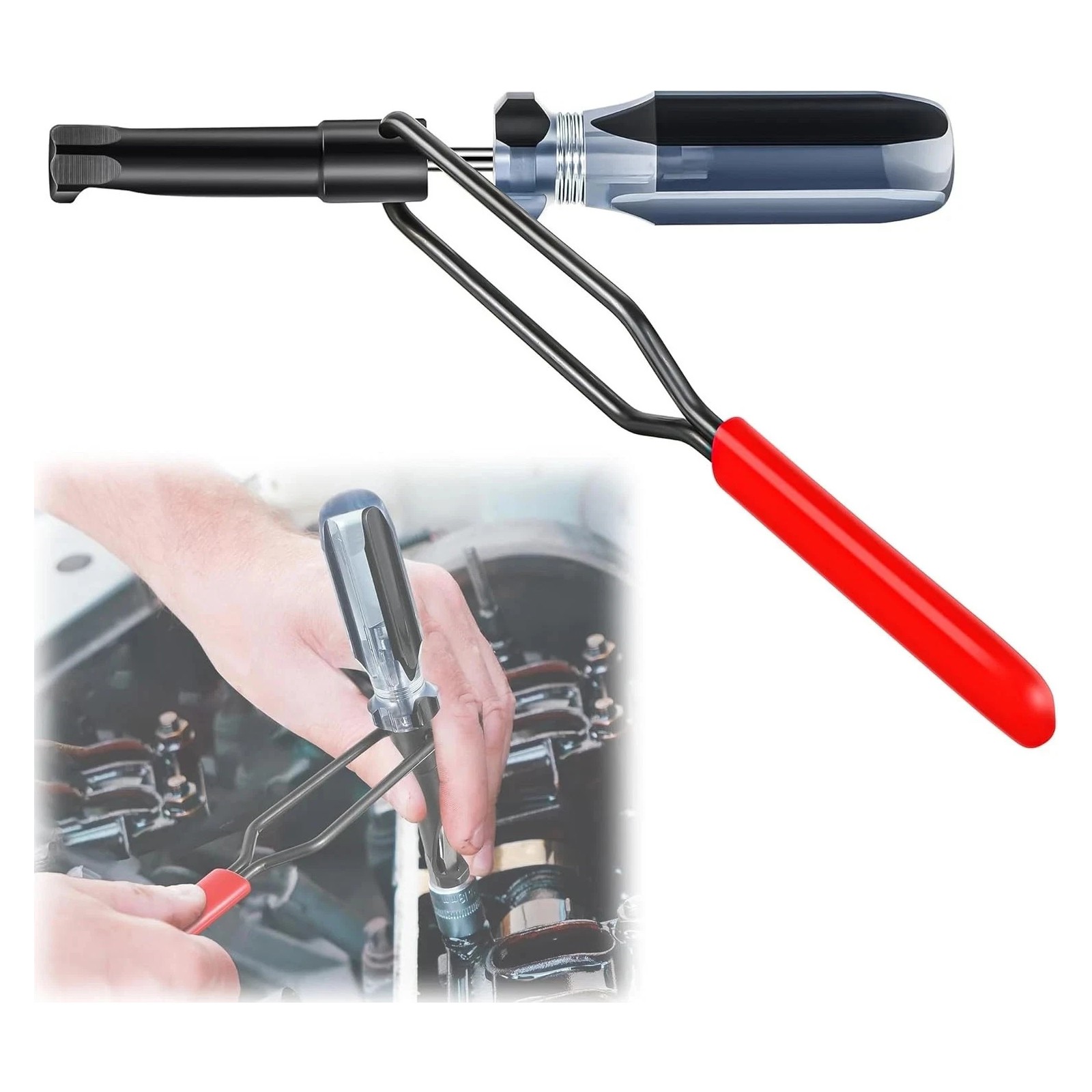 For Honda / Toyota Valve Lash Adjustment Tool Set 10mm Jam Nut & Slotted Stud