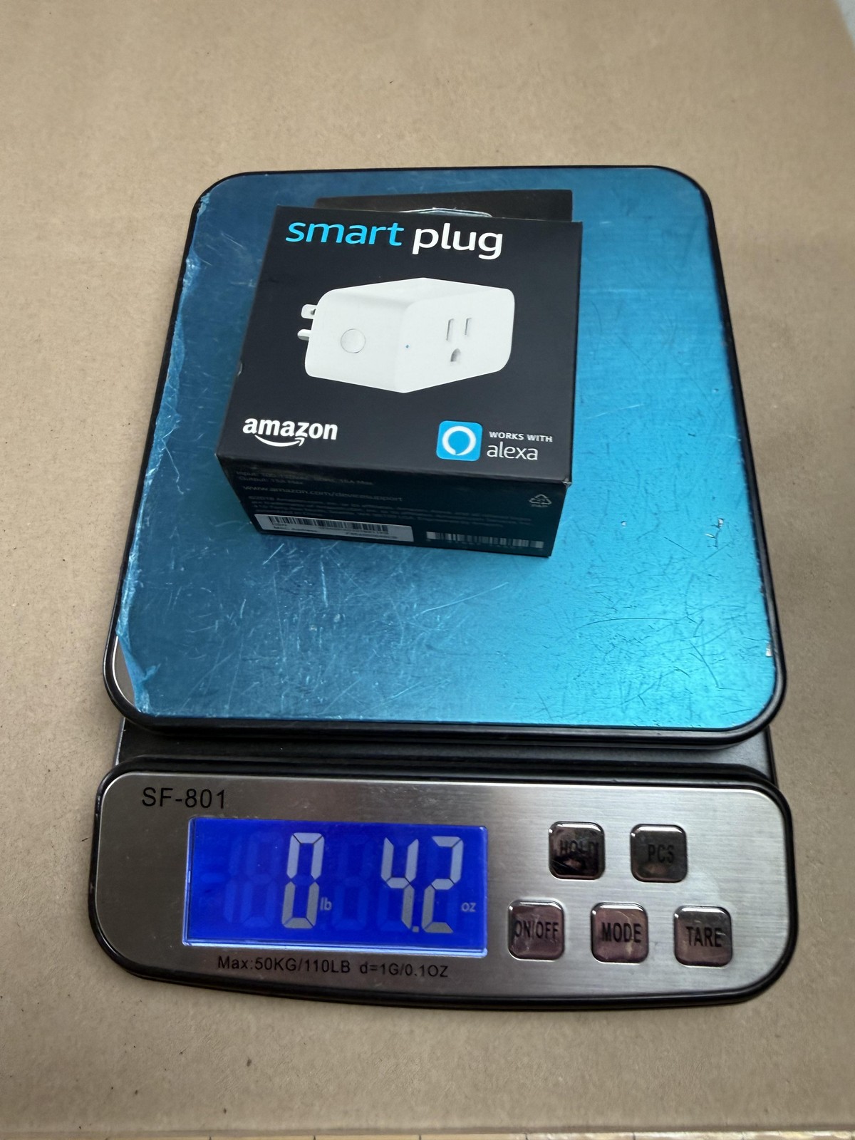 Amazon Smart Plug White Wi-Fi Alexa Compatible Smart Socket 15A Indoor Outlet