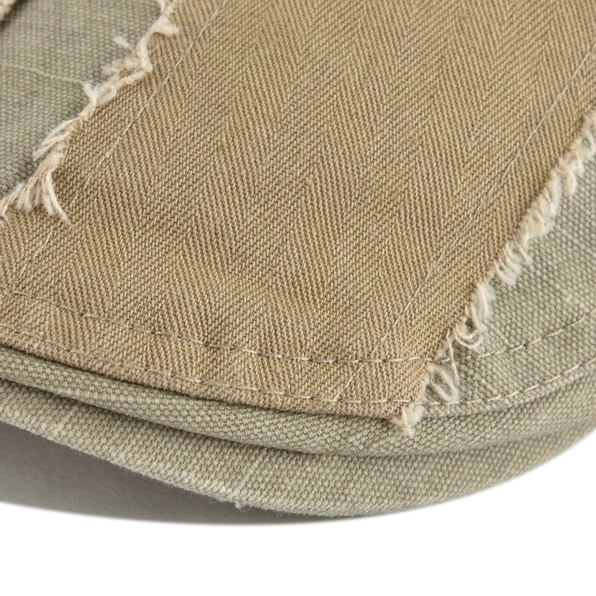 100% Cotton Distressed Ivy Newsboy Caps Cabbie Gatsby Hat (Khaki)