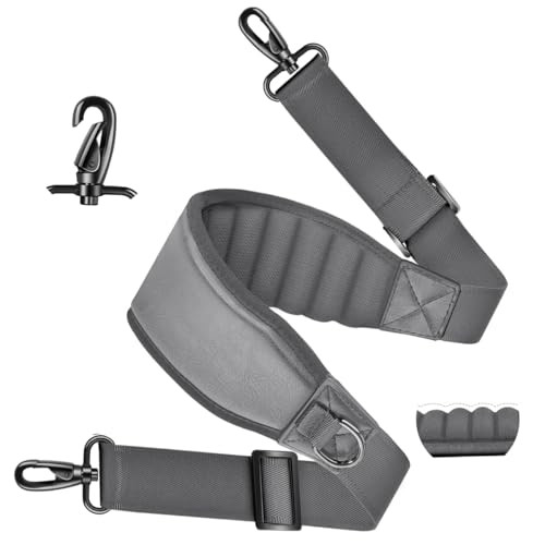 3D Air Cushion Bag Strap 59 inch Adjustable Belt with Padded & Dual 59" Gray