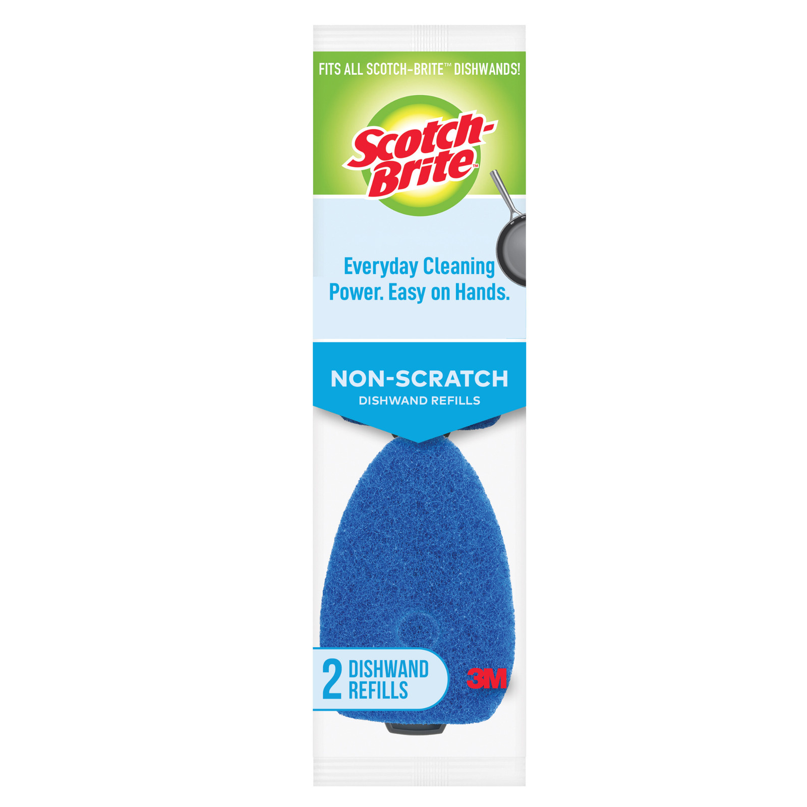Scotch-Brite Non-Scratch Dishwand Refill: 2-pack (Blue)