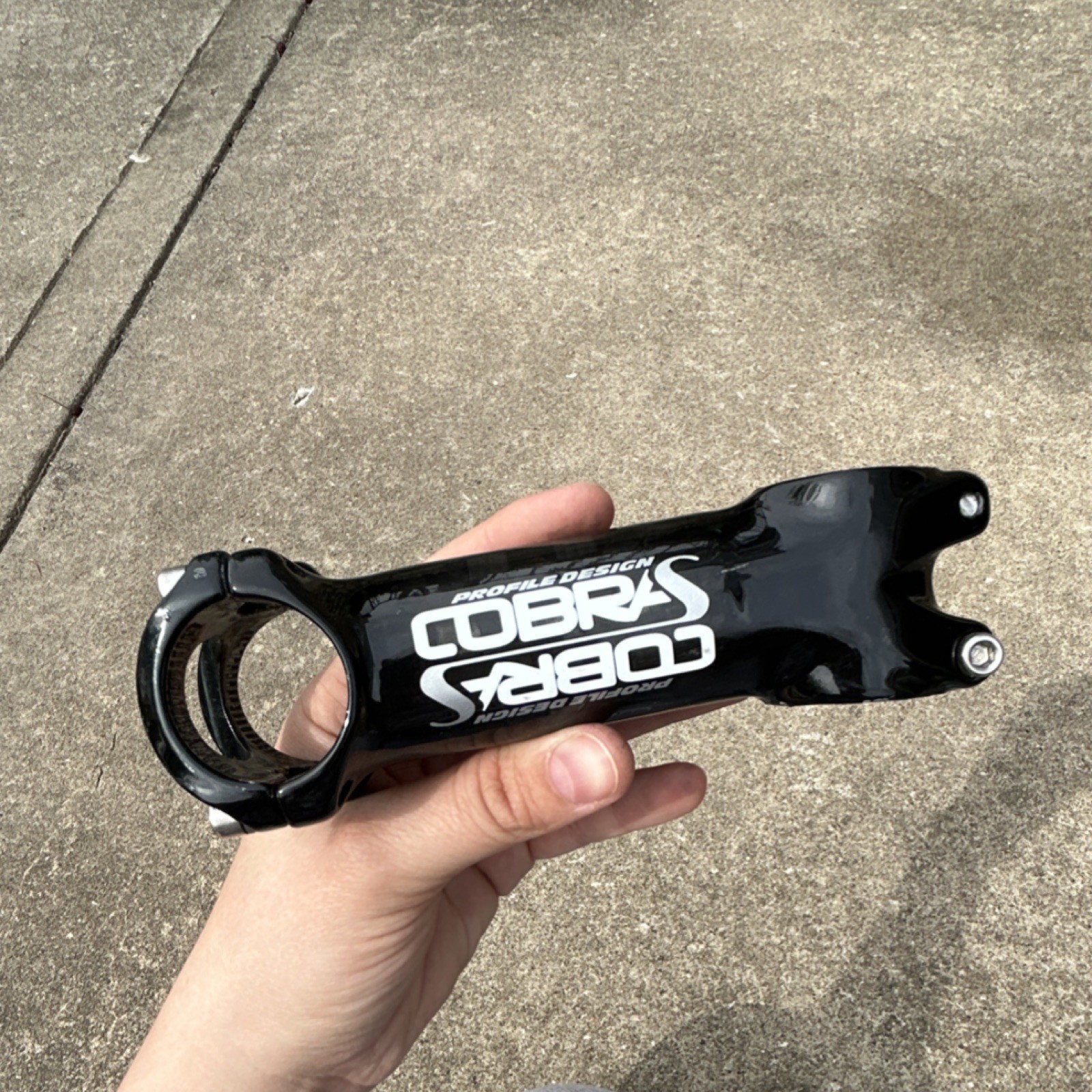 Profile Design Cobra S Stem 110mm 6°/8° 31.8mm Carbon Black Road Bike Threadless