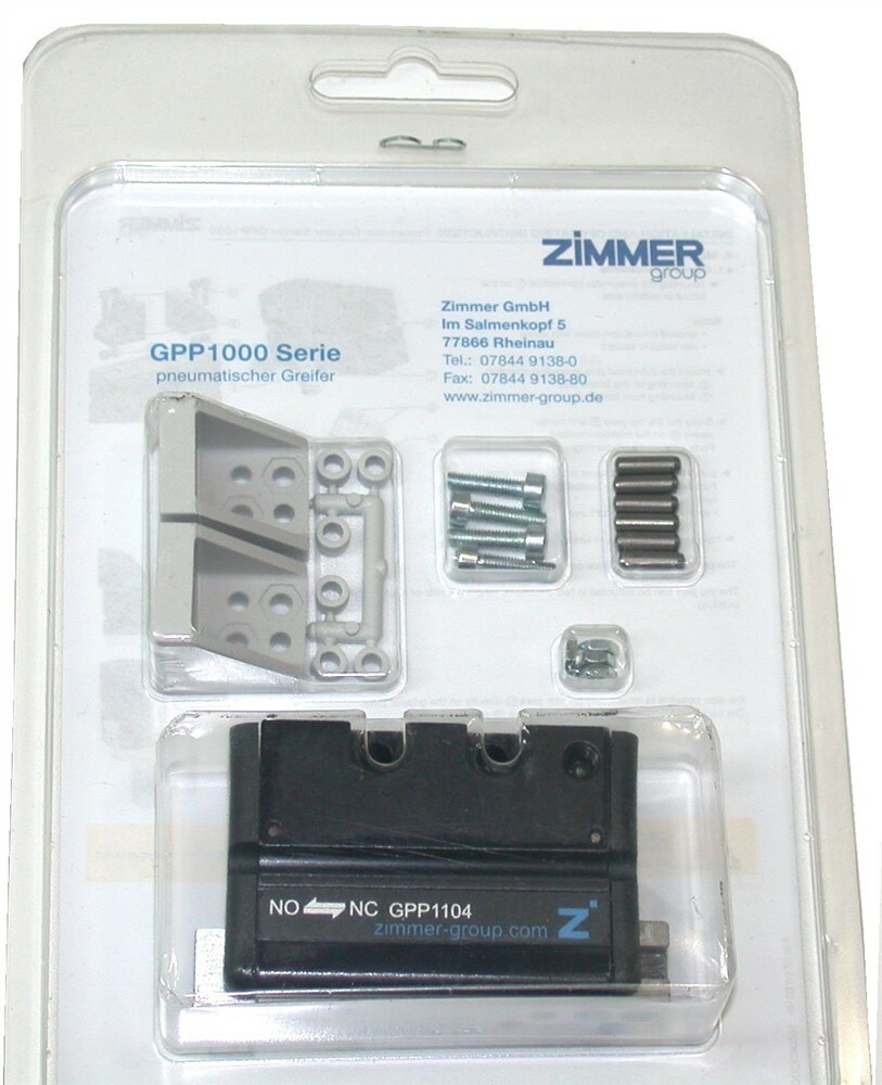 Up To 3 New Zimmer 2-Jaw Parallel Grippers 4mm Stroke per Jaw GPP1104