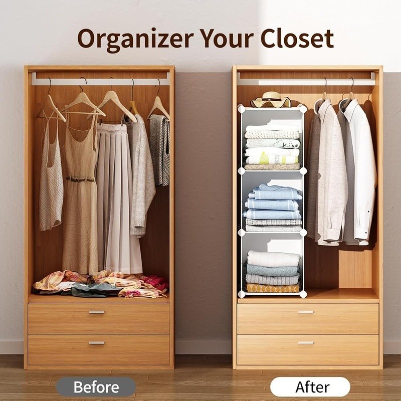 Slim Storage Cabinet Lightweight Portable Organizer Easy Assembly Dustproof New