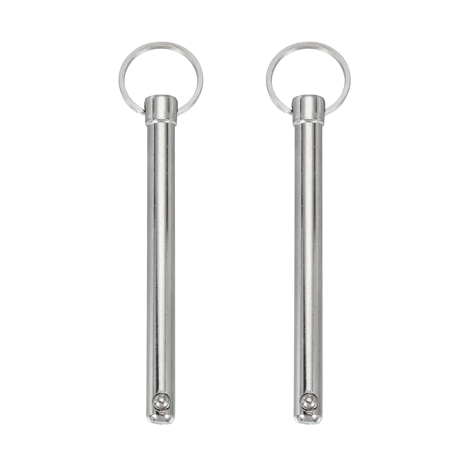 Quick Release Pin Dia 3/8"10mm Usable Length 3.58"91mm Total Length 5.24"133m