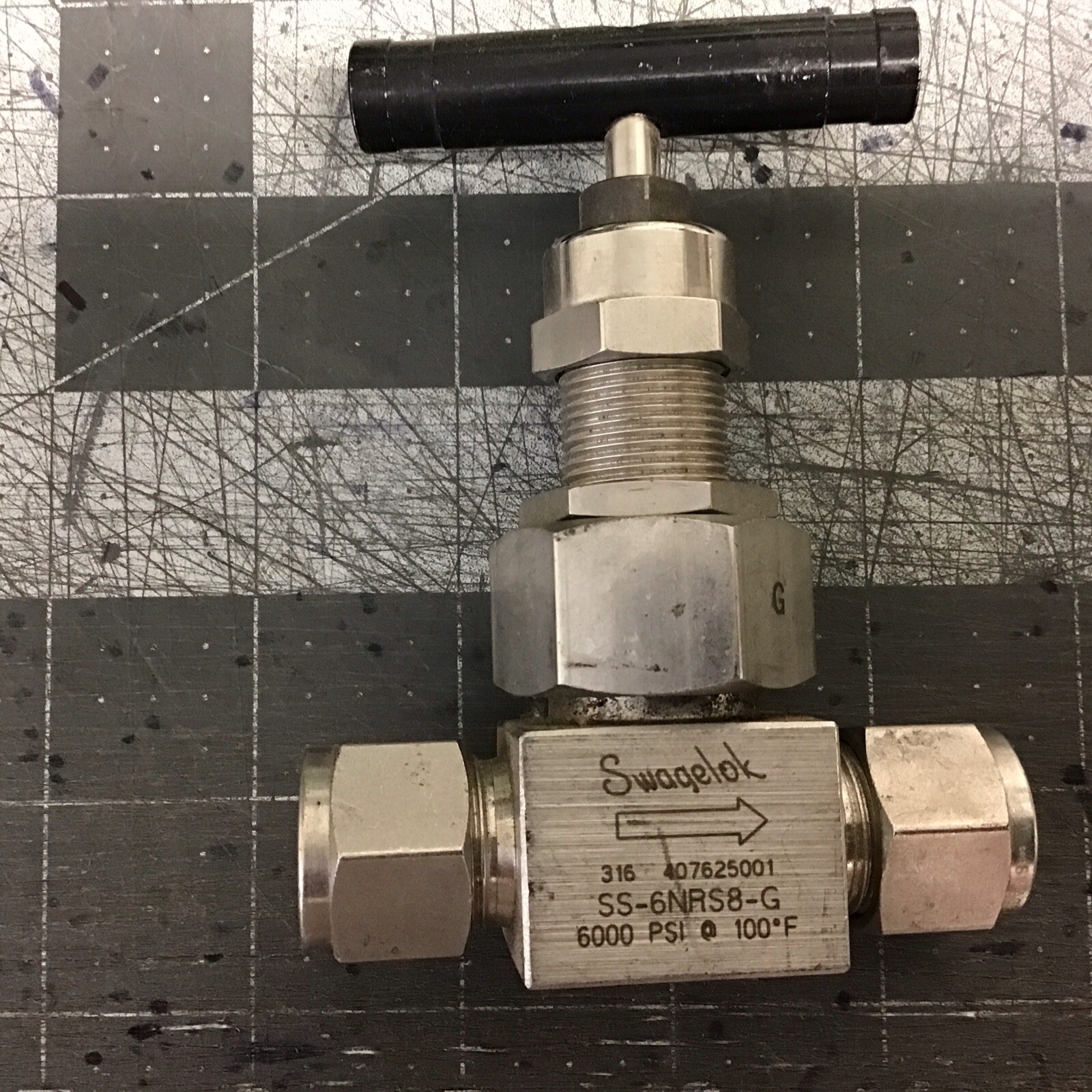 Swagelok SS-6NRS8-G Stainless Valve 6000 PSI@-100 (LZ23D)