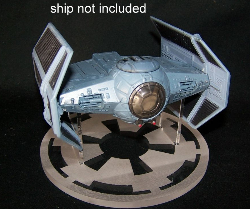 acrylic display stand for Disney Star Wars diecast Darth Vader Tie stand only