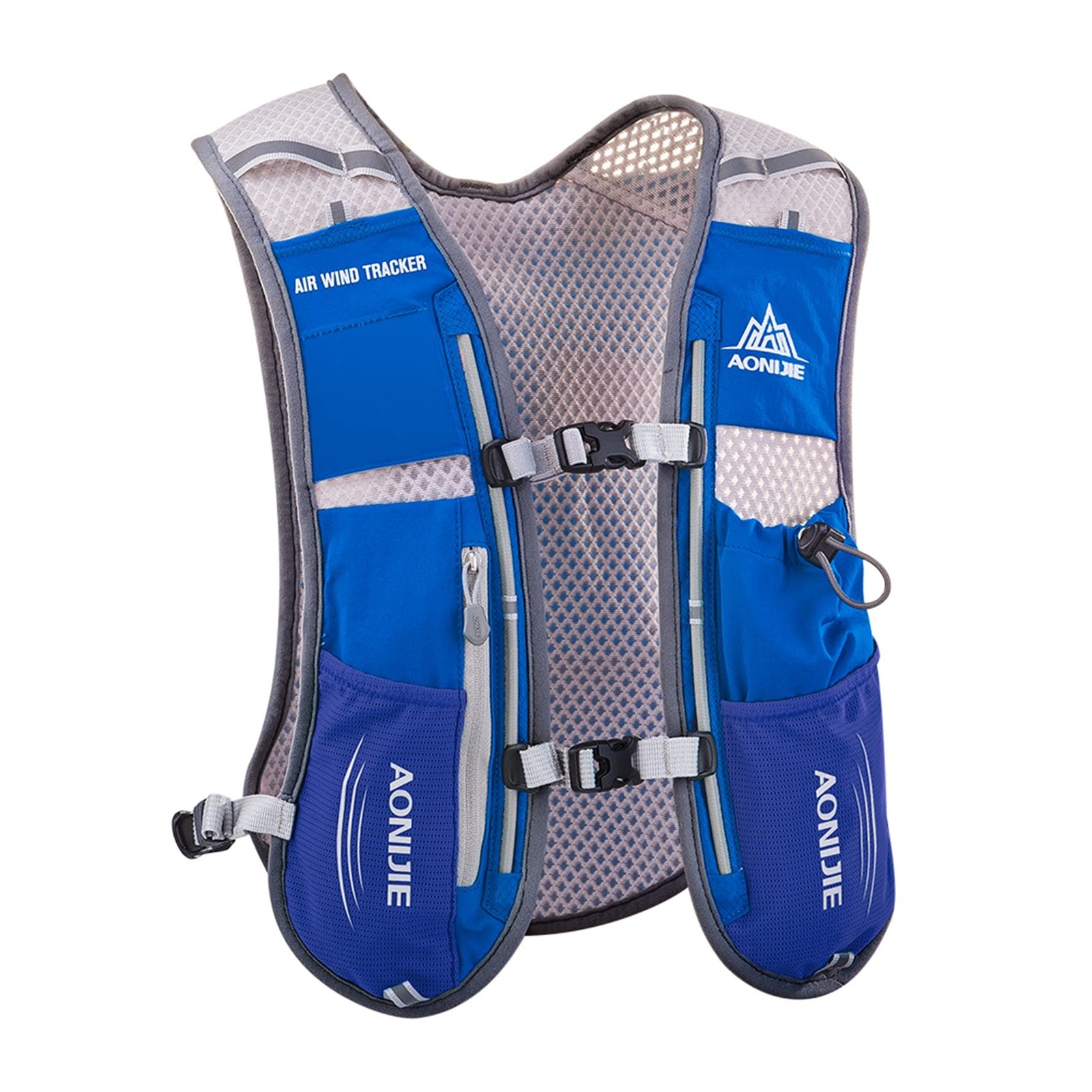 AONIJIE Hydration Vest Pack Backpack 5L Marathoner Running Race Hydration Blue