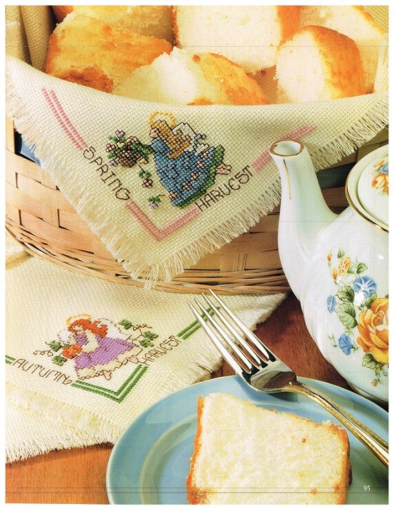 BREADCOVERS ANGELS 4 SEASONS   CROSS STITCH PATTERNS ONLY  -  QQ5