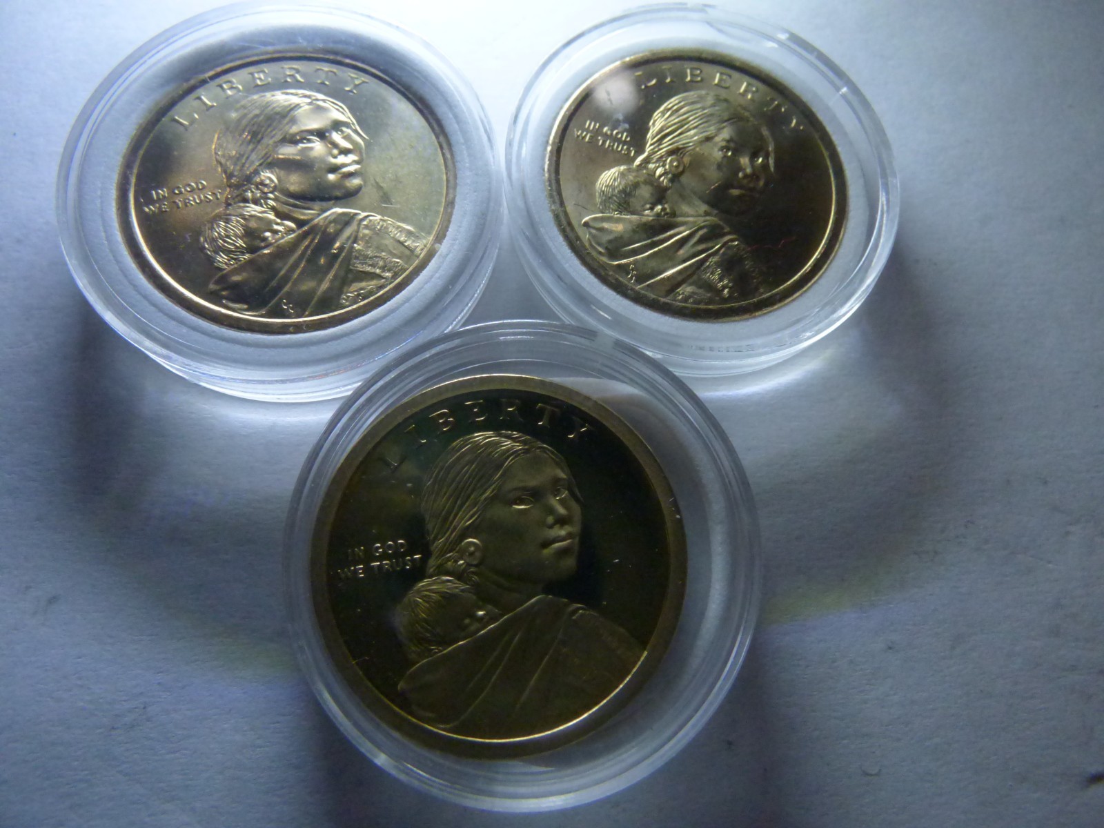 2009 PDS Sacagawea Dollar Native American Coins Agriculture 3 Golden $1