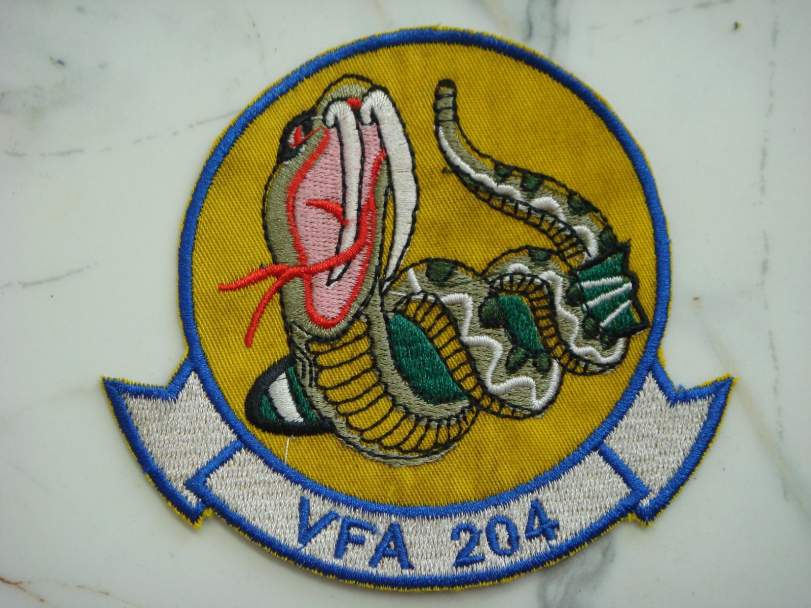 US NAVY STRIKE FIGHTER SQUADRON VFA-204 THE RIVER RATTLERS PATCH