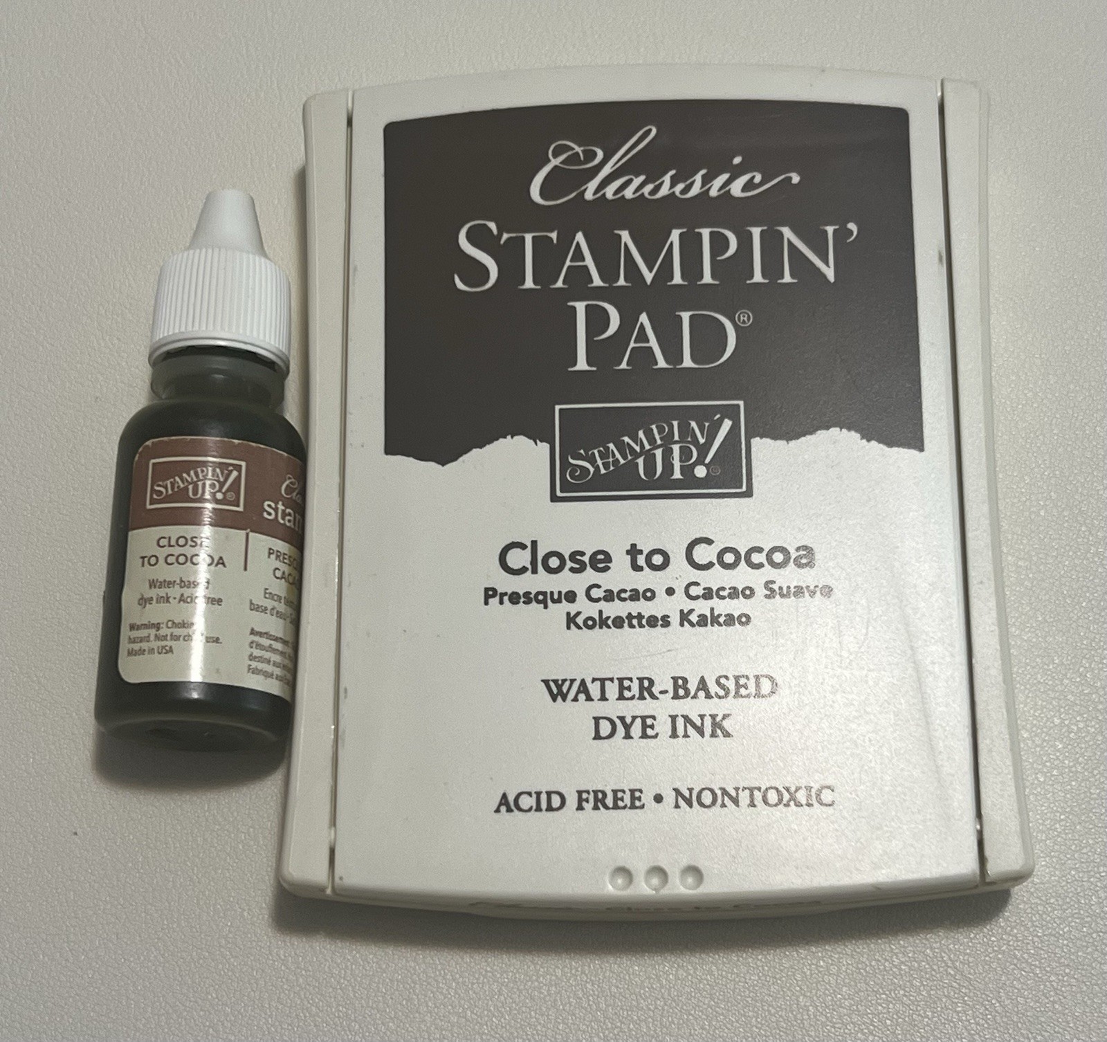 Stampin Up Close To Cocoa Classic Ink Refill & Pad