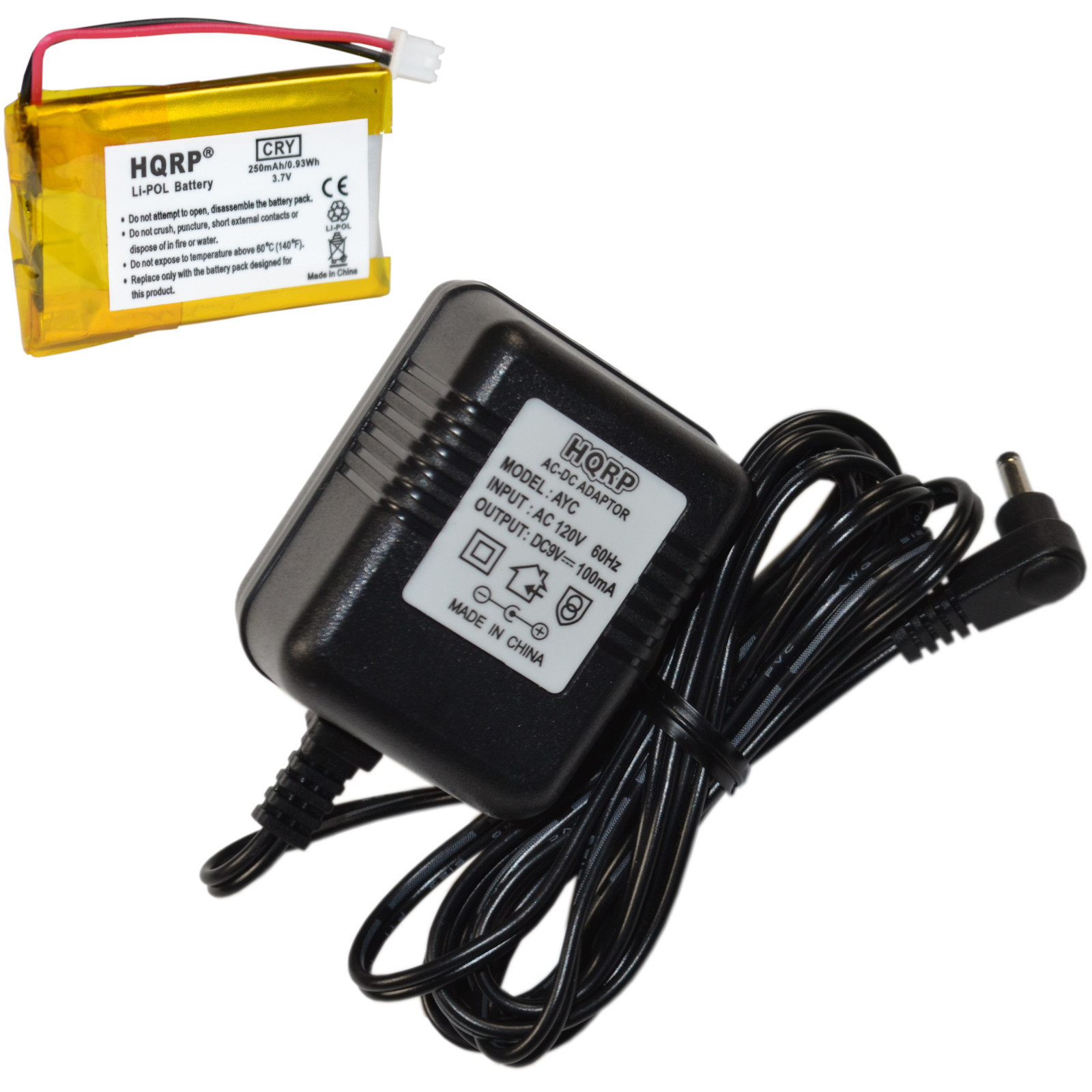Battery and Charger for VXI Blue Parrott Wireless Headset, PL602030