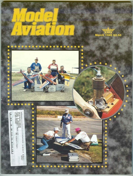 MODEL AVIATION Magazine March 1995 Leapin Lena: RC OT Style