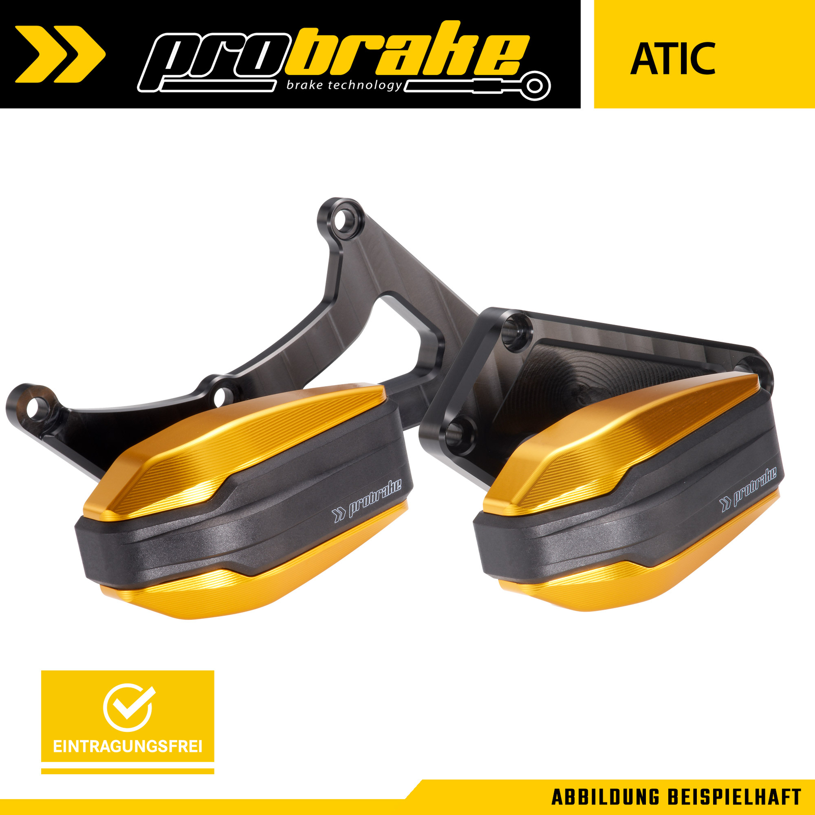 Crash Pads ATIC Gold for Ducati Scrambler Full Throttle (19-) KC