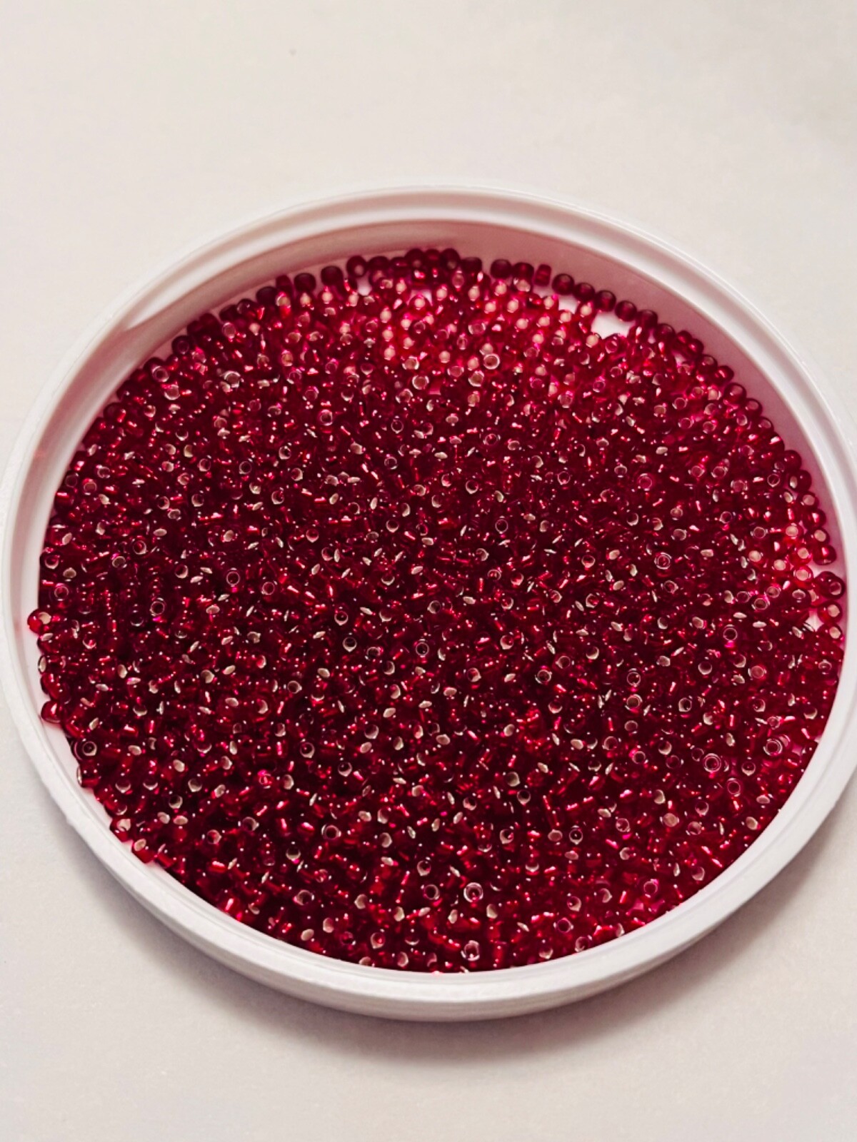 Miyuki 11/0 Round Seed Beads Silver Lined Dark Ruby 11-2427 24 Grams