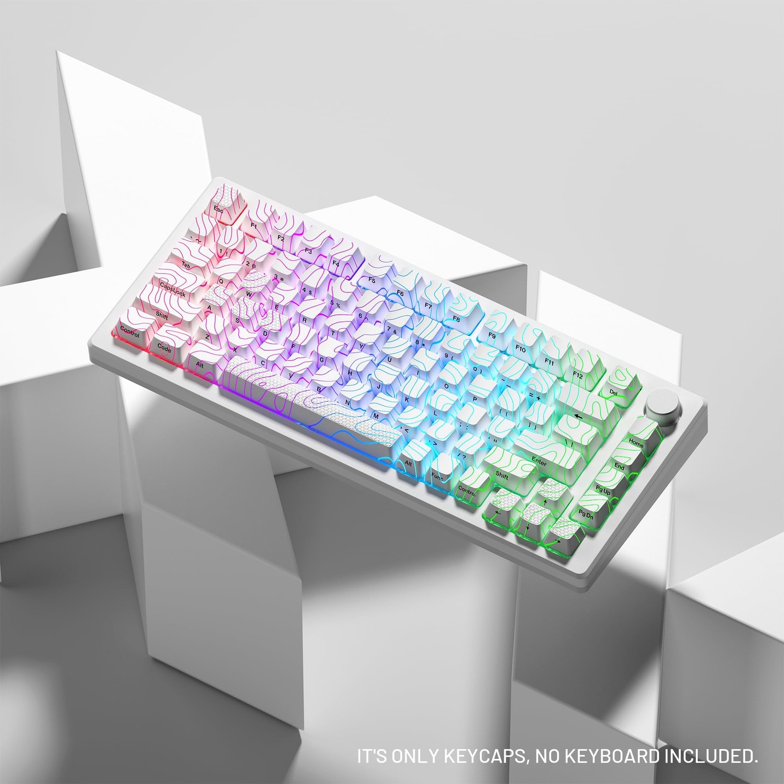 HITIME XVX Shine Through Keycaps with IMD Tech, Custom Keycaps 60 75 100 Perc...