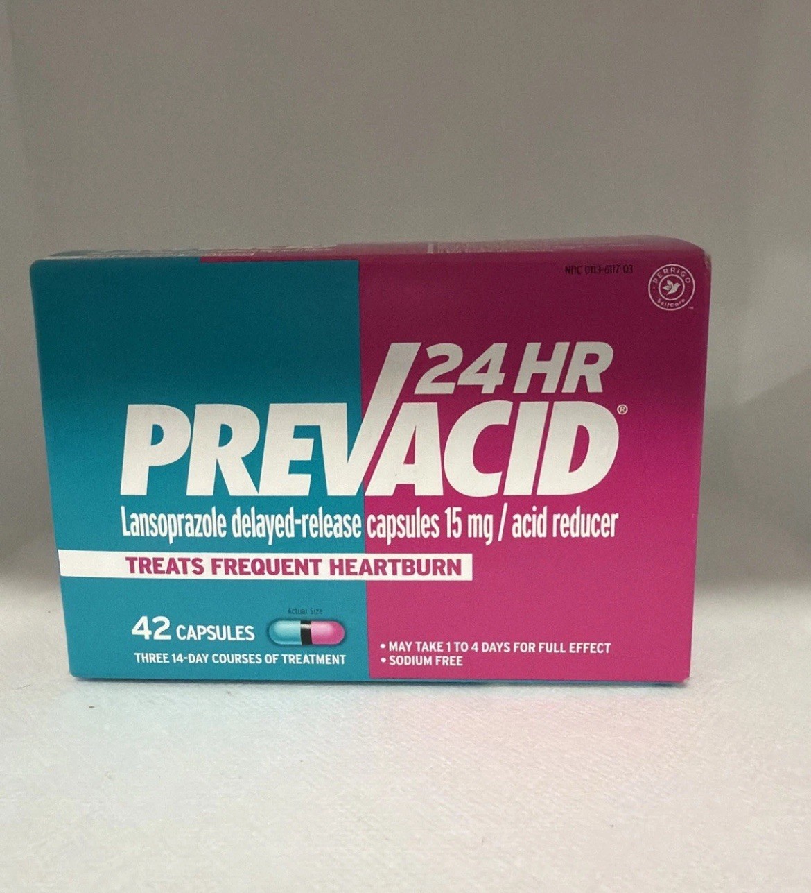 Prevacid 24 HR Lansoprazole Acid Reducer Delayed-Release 15 mg - 42 Capsules