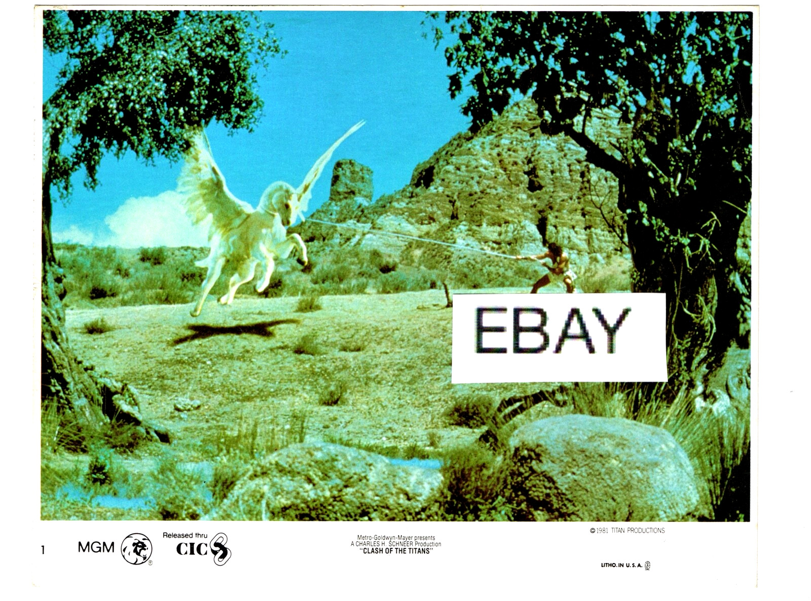 SALE: CLASH OF THE TITANS 1981 ORIGINAL MOVIE PHOTO #7 PEGASUS RAY HARRYHAUSEN
