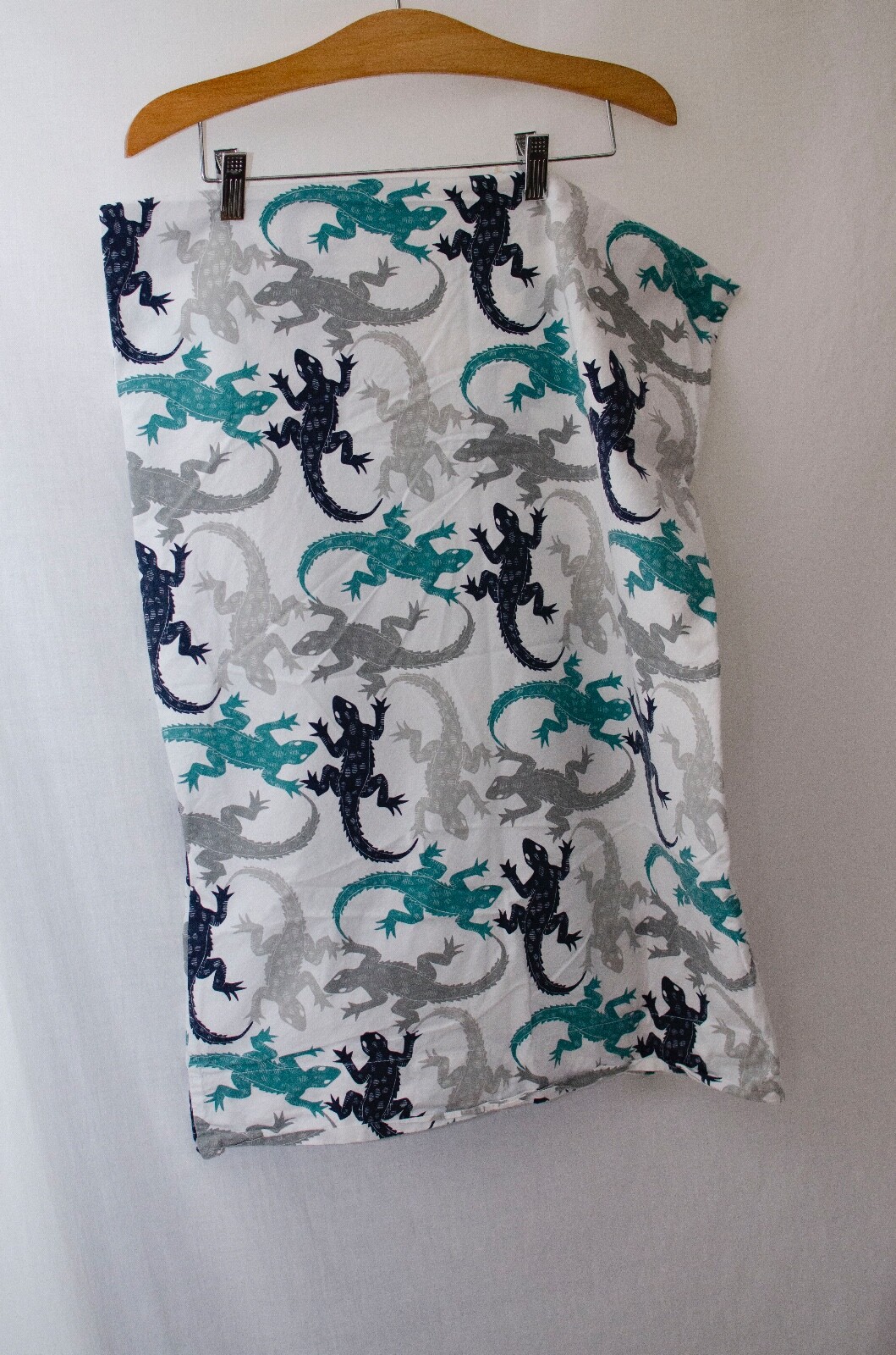 Pottery Barn Kids Lizard Design Std Pillowcase 100% Cotton