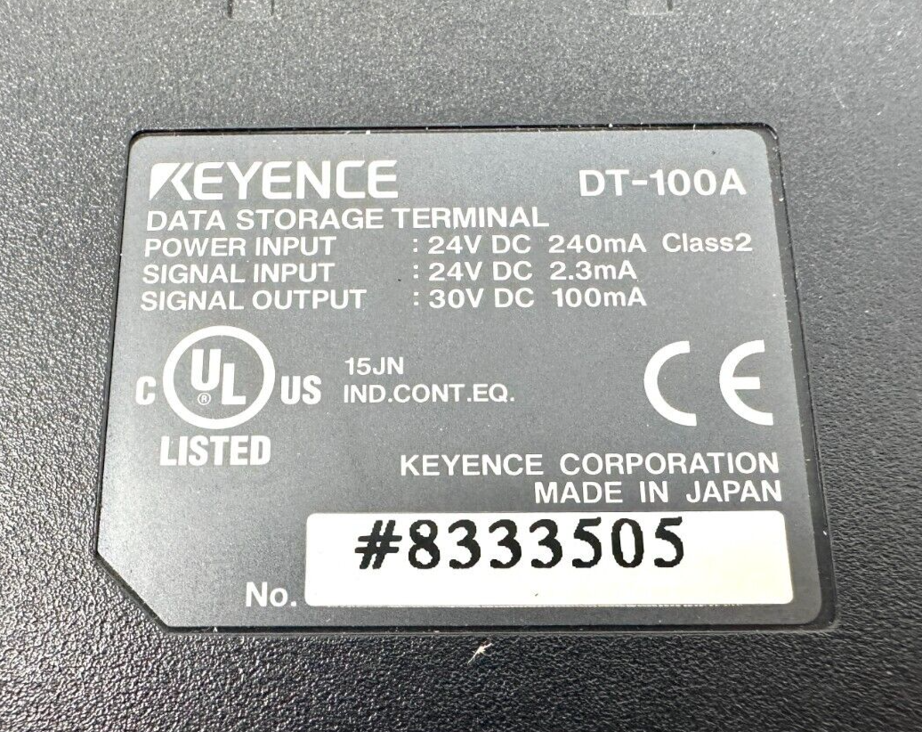 Keyence DT-100A Data Storage Terminal