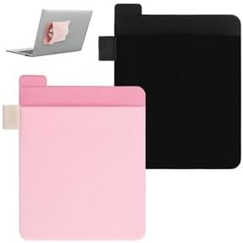 2 Pcs Portable Hard Drive Sleeve for Laptop, Stick-On Mouse Pouch,Adhesive Pouch
