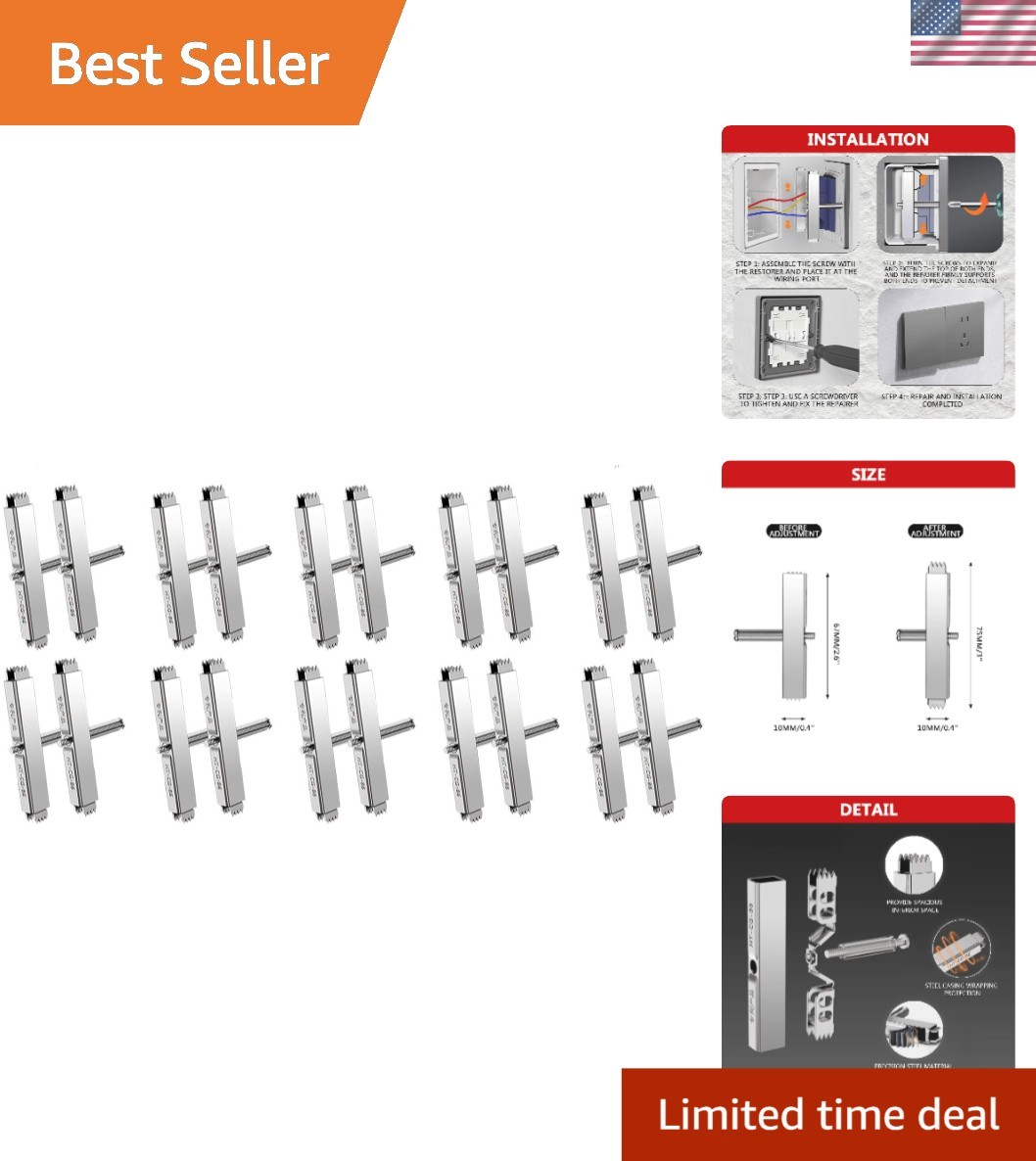 20pcs 86 Type Cassette Repair Device - Fast Electrical Box Repair Tool