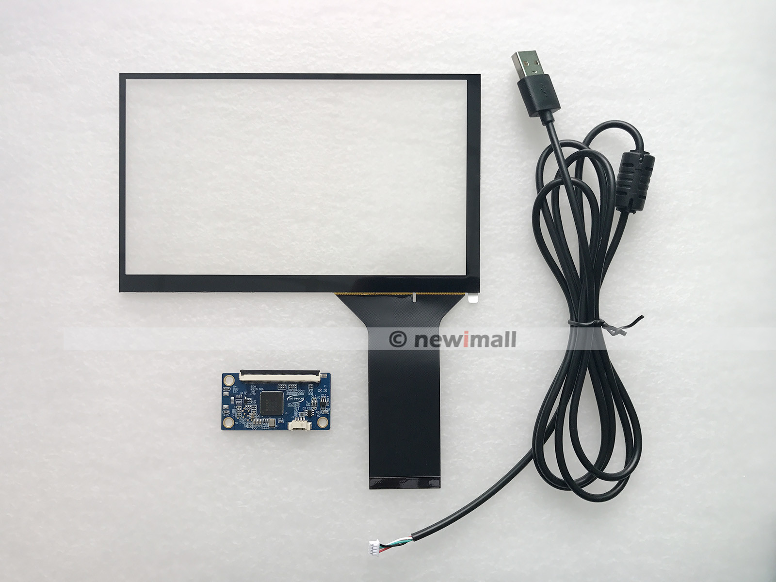 7" inch USB Multi-point capacitive Touch Screen Digitizer For 16:9 TFT LCD Panel