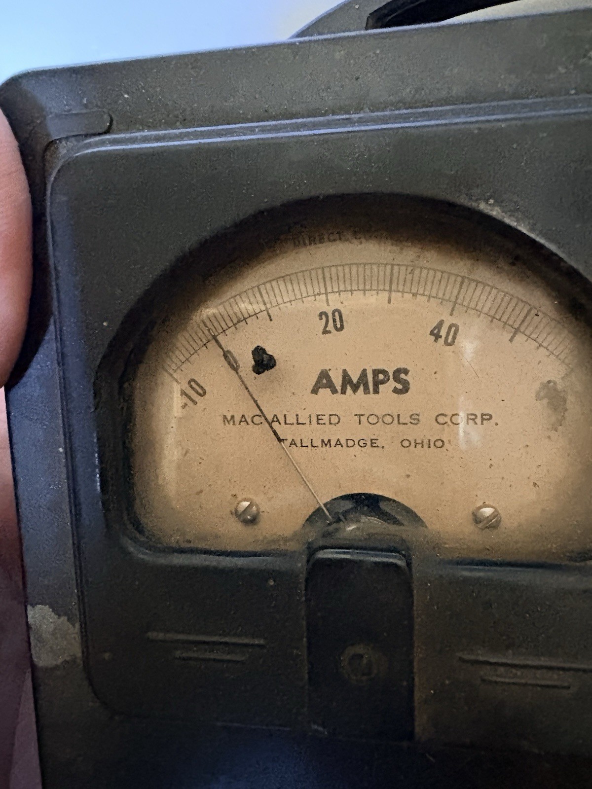 Vintage Volt/Amp Meter. MAC Allied Tools Corp.