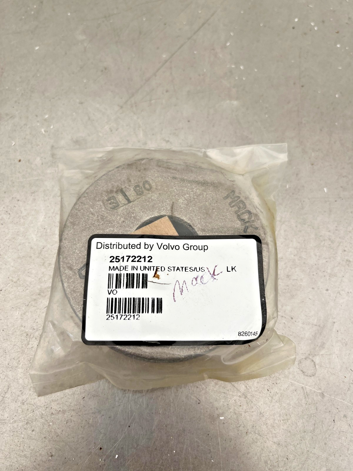297KB220  Genuine OEM  MACK  CLAMP PLATE  .906 x 3.2 x .75  Volvo 25172212 PENTA