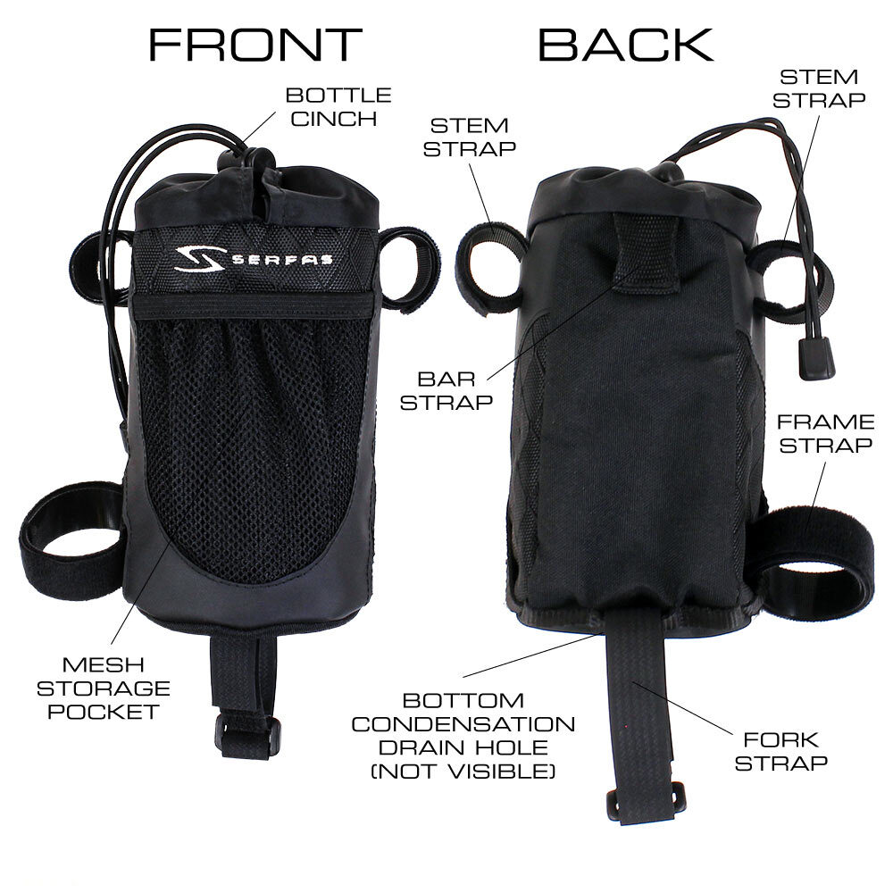 Serfas LT-BT1BK Bar-Tender Handlebar Bag Black