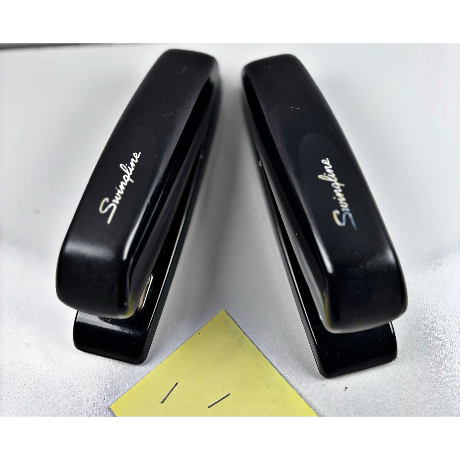 Vintage Swingline 646 Metal Stapler Mid Century MCM Made in USA Works Vtg Lot 2