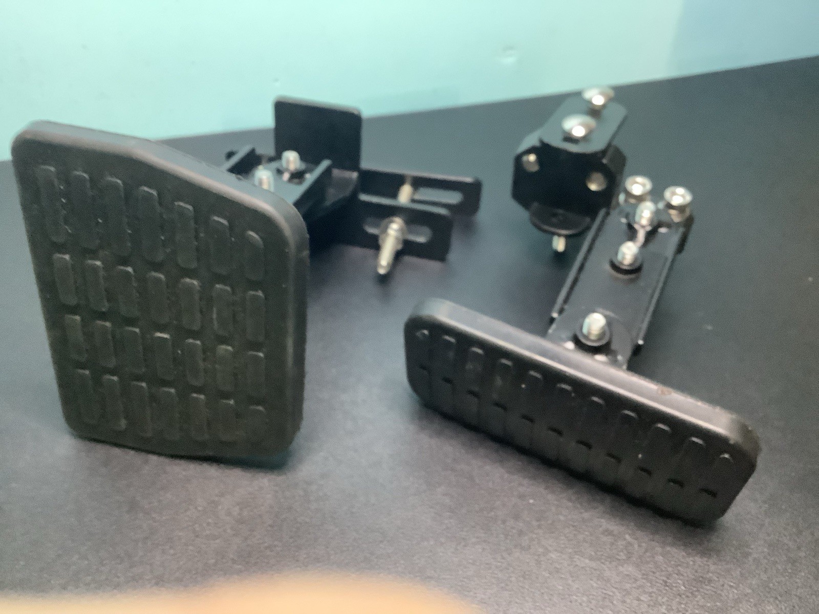 DIY Pedal Extenders for Brake and Gas Peddle, Black, Steel