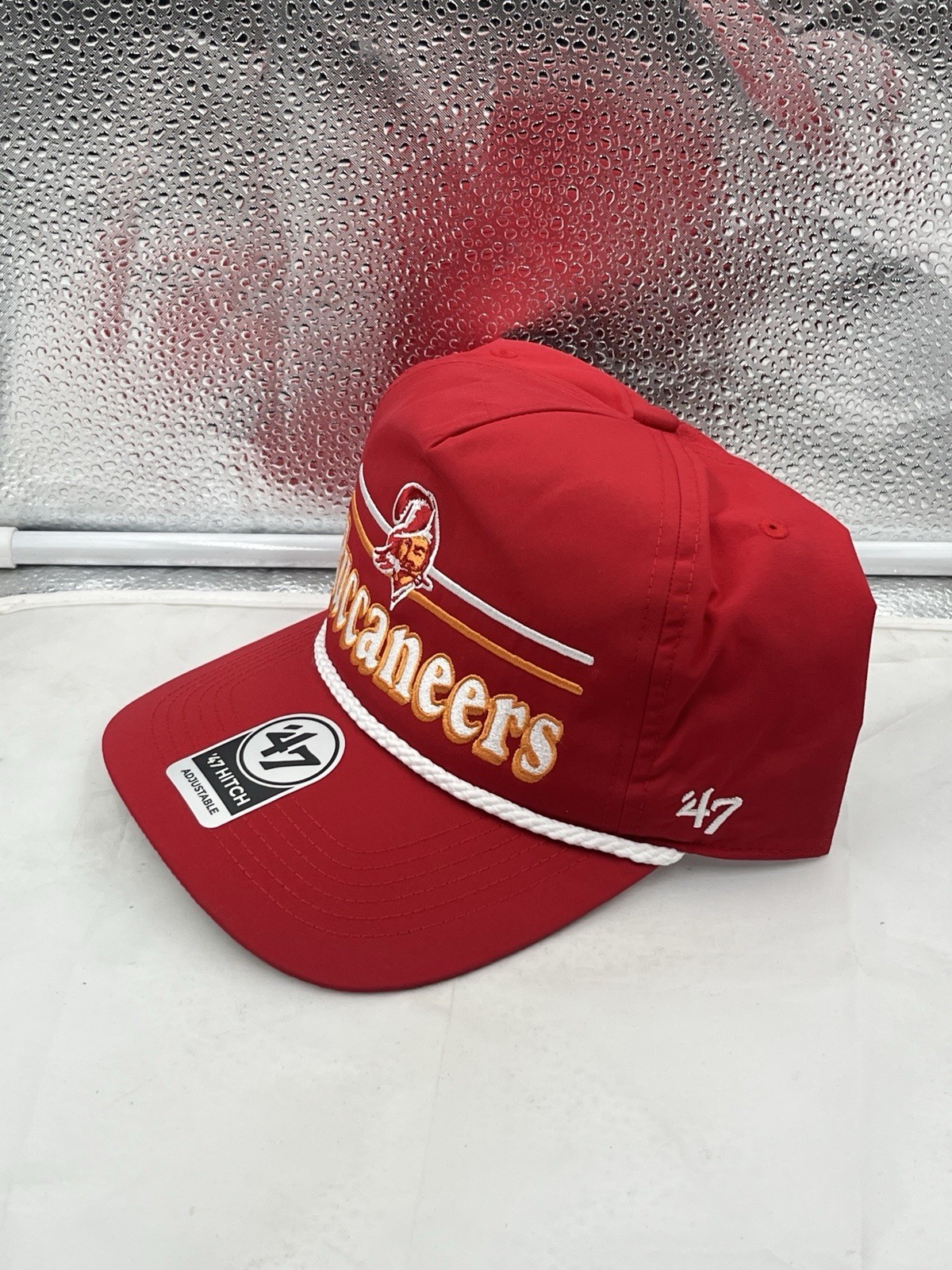 Tampa Bay Buccaneers NFL '47 Throwback Red Hitch Rope Snapback Adjustable Hat