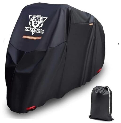 Motorcycle Cover -Waterproof Outdoor Storage Bag, Made of Oxford XXXL-116 inch